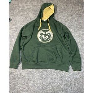 Colorado State University Rams Green Champion Pullover Hoodie MV Sport Adult L